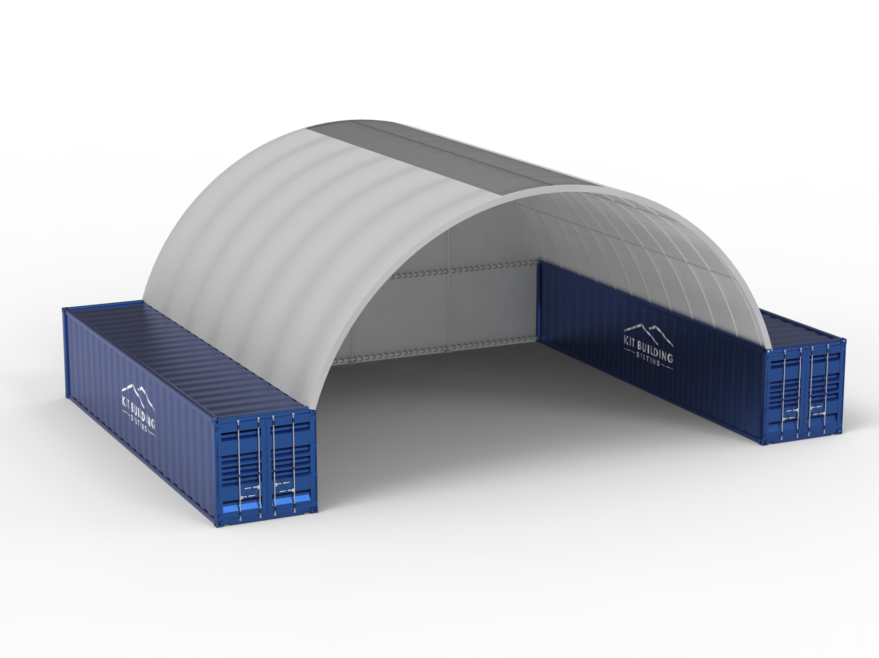 Containerüberdachungen – 40 Fuß x 40 Fuß x 15 Fuß (12 m x 12 m x 4,5 m)