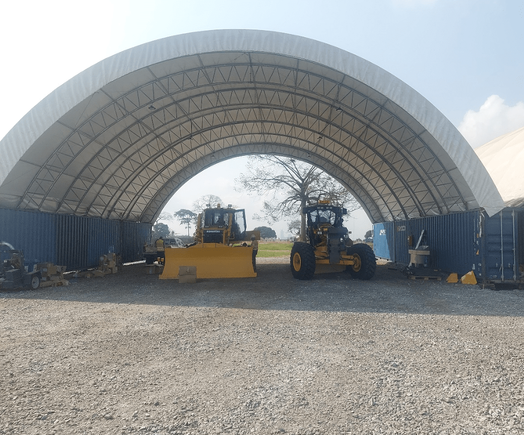 Abri de conteneur - 60ft x 80ft x 20ft (18m x 24,3m x 6m)
