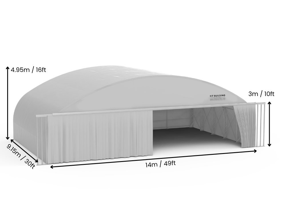 Textilflugzeughangar