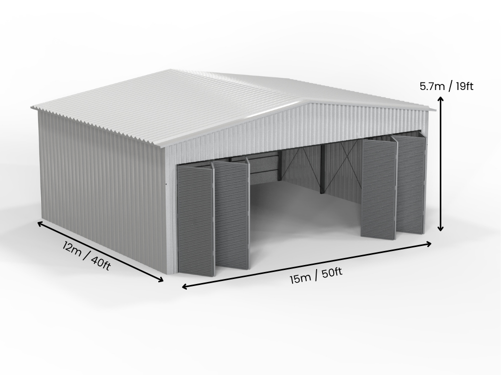 Hangar per aeromobili isolato