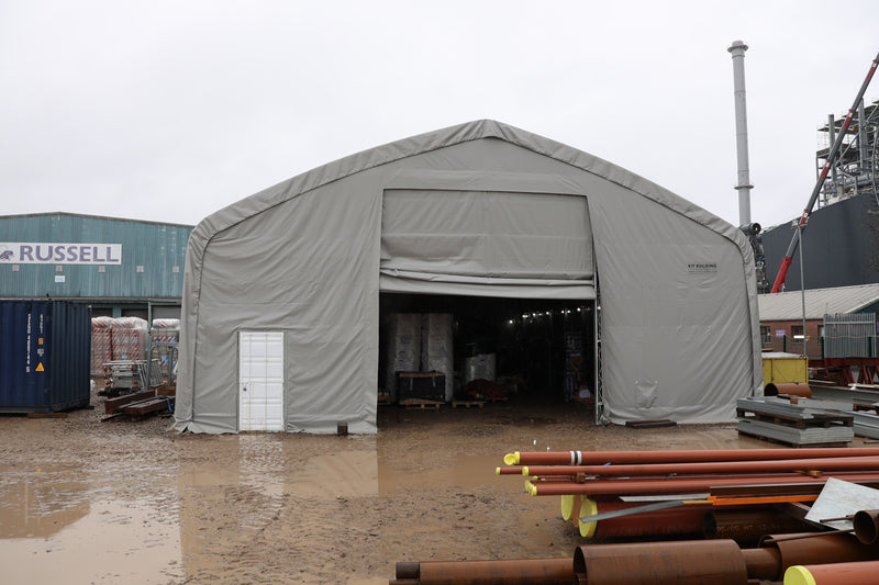 Bâtiments de stockage en toile | Double ferme