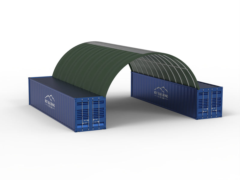 Auvents de conteneurs - 26 pieds x 40 pieds x 10 pieds (8 mx 12 mx 3 m)