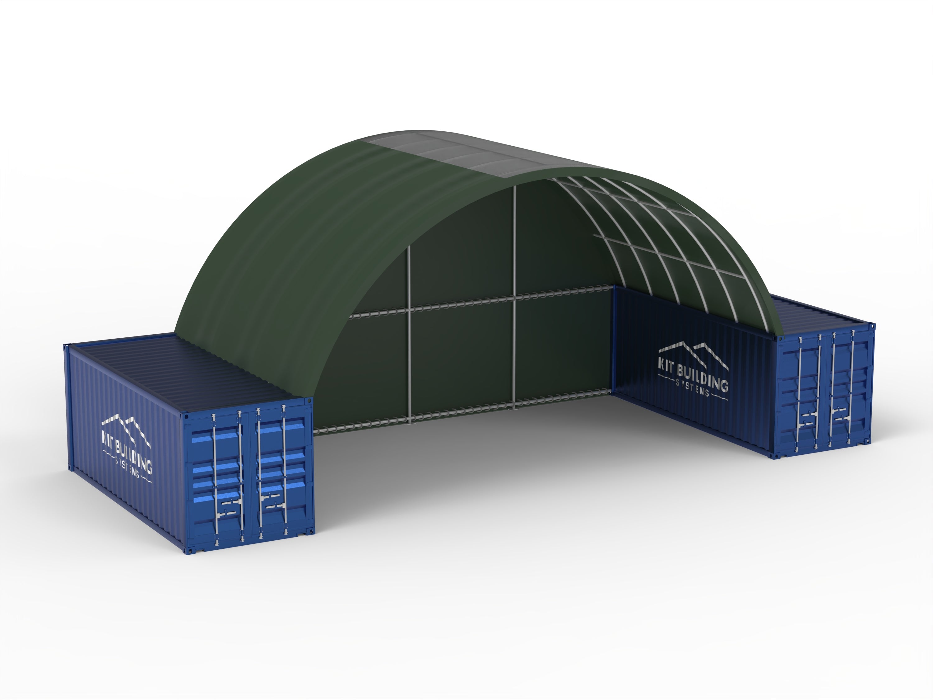 Pensiline per container - 33 piedi x 20 piedi x 12 piedi (10 m x 6 m x 3,6 m)