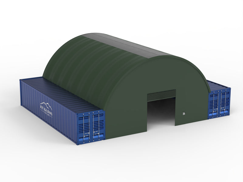 Auvents de conteneurs - 33 pieds x 40 pieds x 12 pieds (10 mx 12 mx 3,6 m)