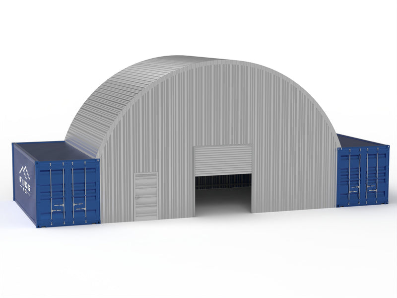 Tetti in Acciaio per Contenitori - 10m x 6m x 3.6m (33ft x 20ft x 12ft)