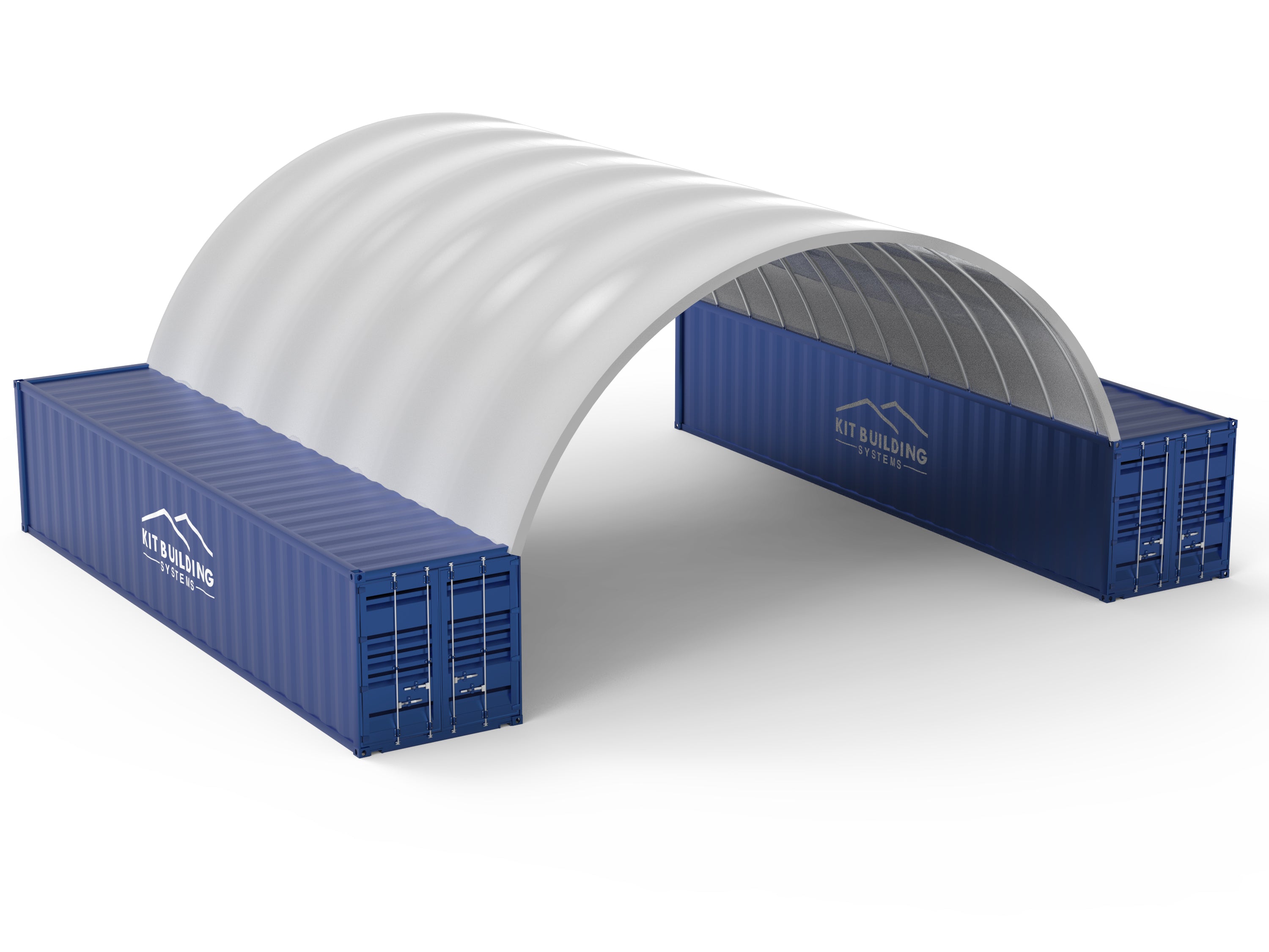 Containerunterstand – 33 Fuß x 40 Fuß x 12 Fuß (10 m x 12 m x 3,6 m)
