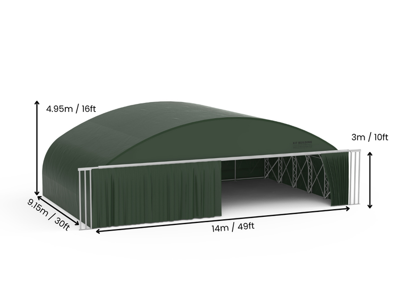 Hangar à avions en tissu