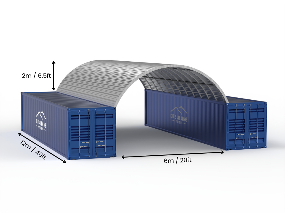 Stahl-Container&shy;überdachungen