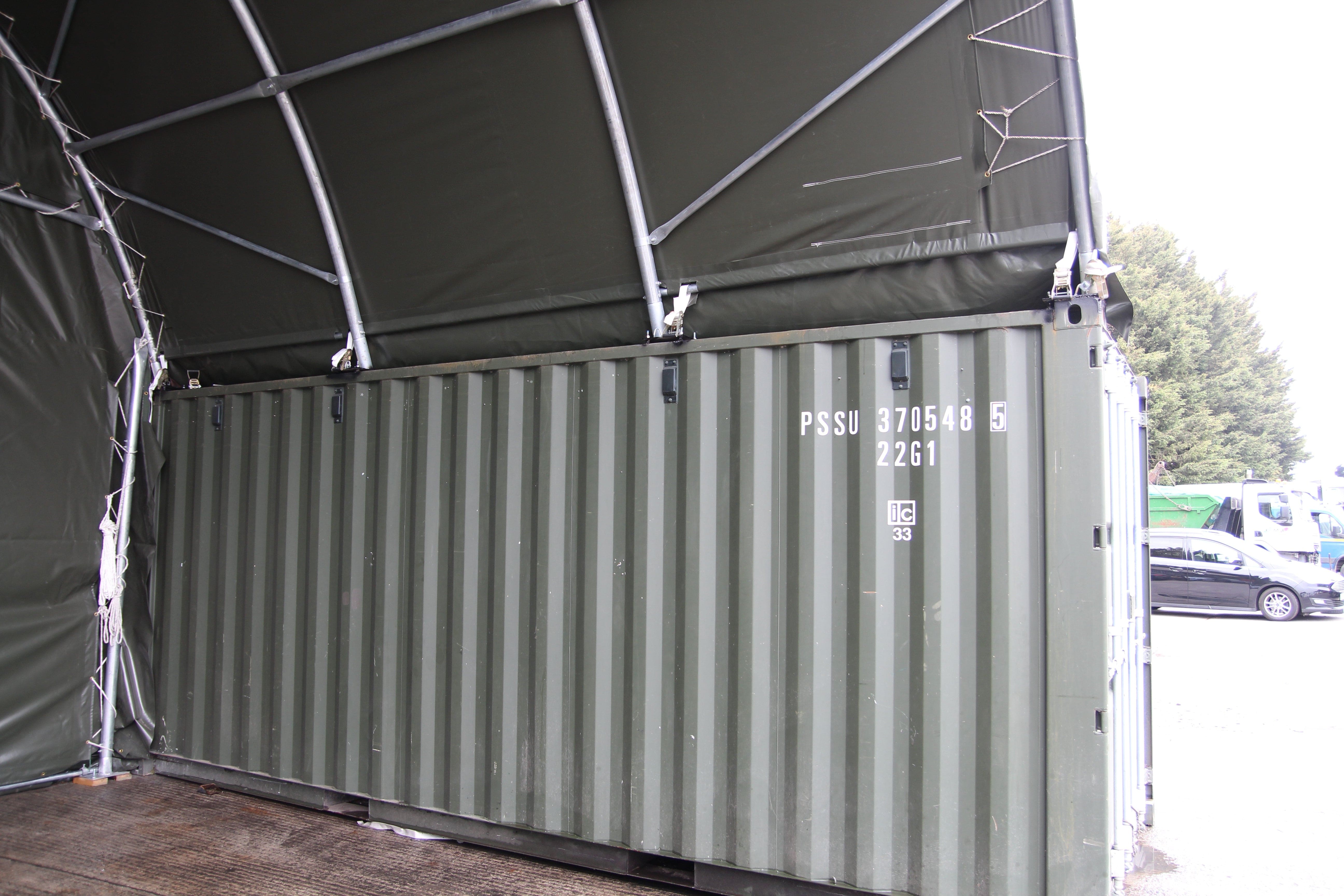 Kit Buildings Container Shelter - 26ft x 20ft x 10ft (8m x 6m x 3m)